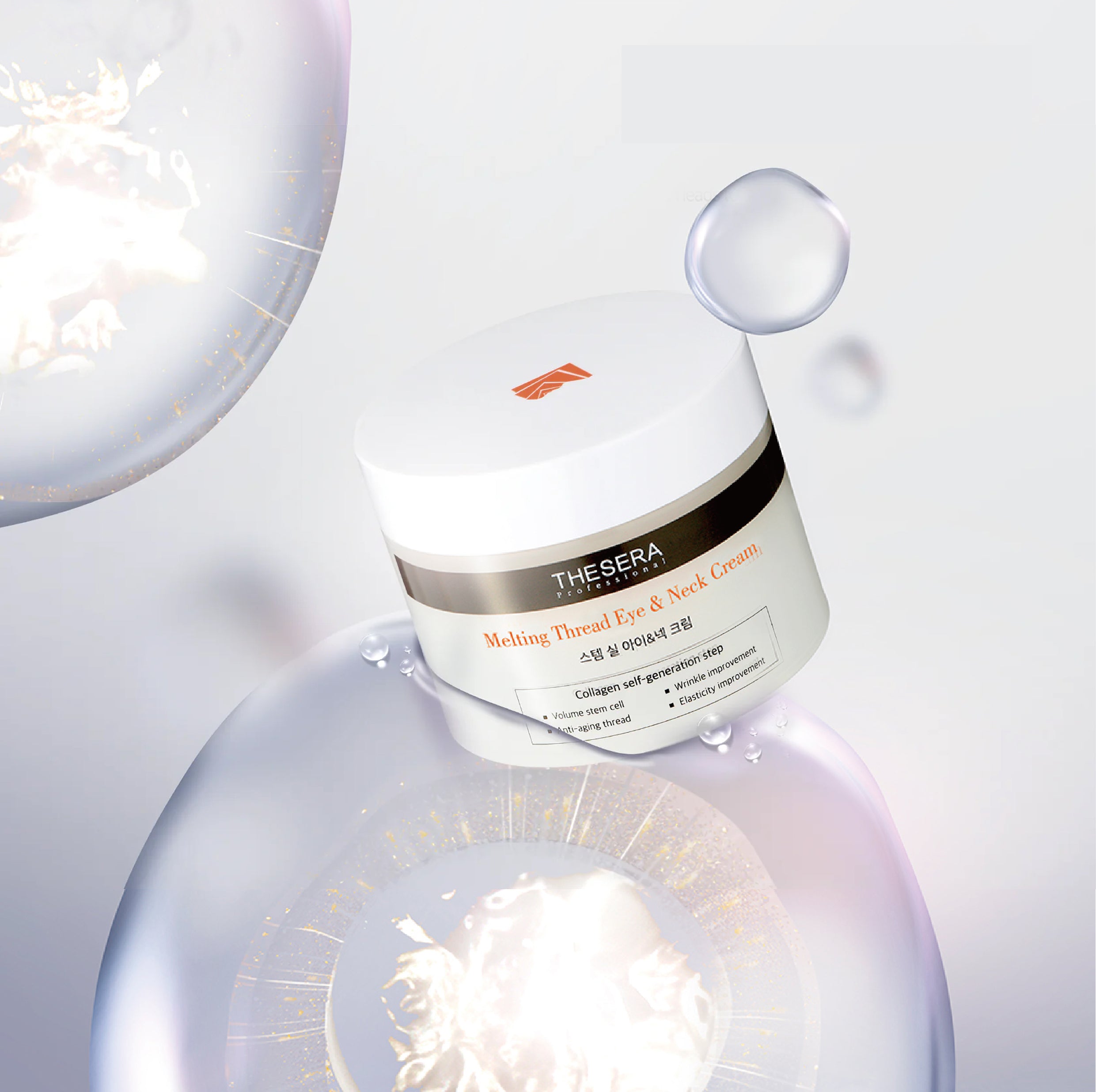 Paakių ir kaklo kremas su tirpstančiais, odą liftinguojančiais siūlais