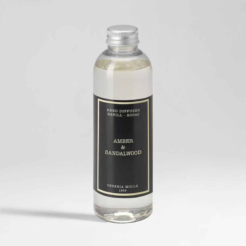 Namų kvapų difuzorius su lazdelėmis "Amber & Sandalwood"
