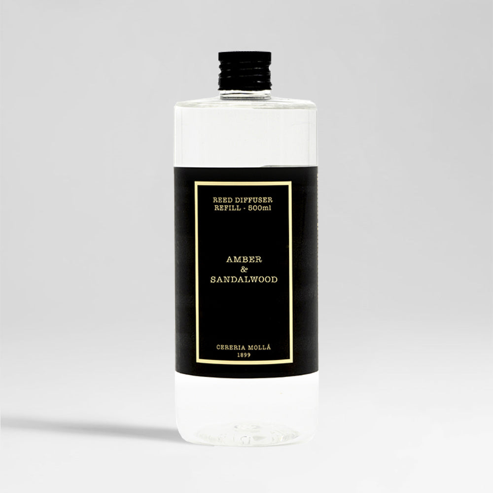 Namų kvapų difuzorius su lazdelėmis "Amber & Sandalwood"