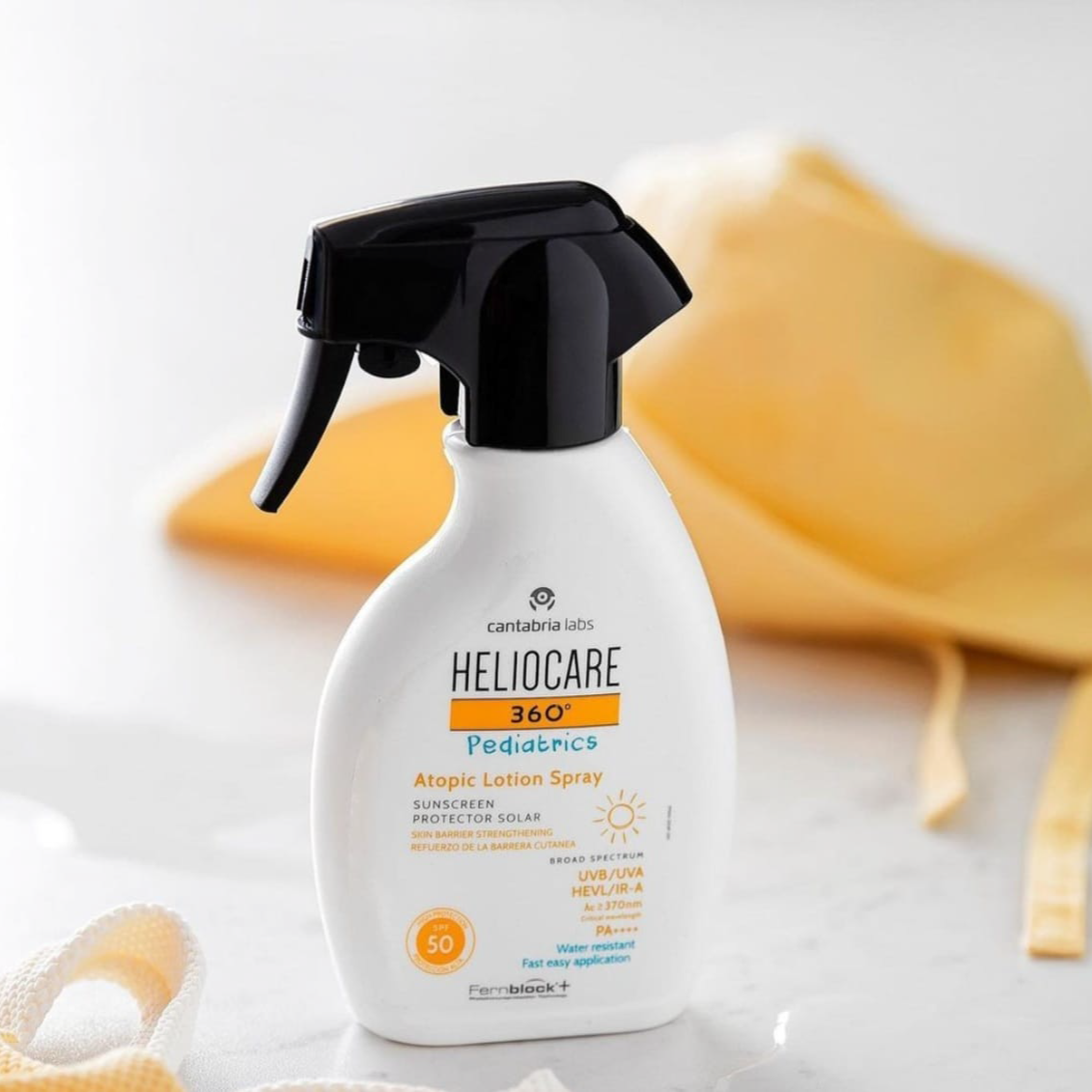 Heliocare 360º Pediatrics purškiama apsauga nuo saulės atopinei odai SPF50