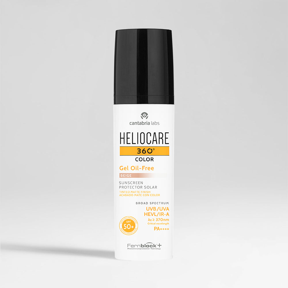 Heliocare 360º apsauginis gelis nuo saulės SPF 50+ be aliejų su spalva